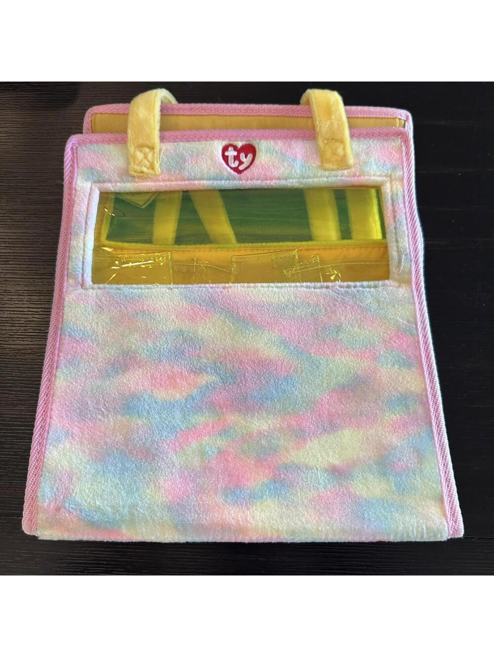 Ty Gear Beanie Baby Plush Carrier Holder Pastel Tie Dye Display Case Bag